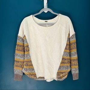 Free People - Long Sweater-Sleeved Top